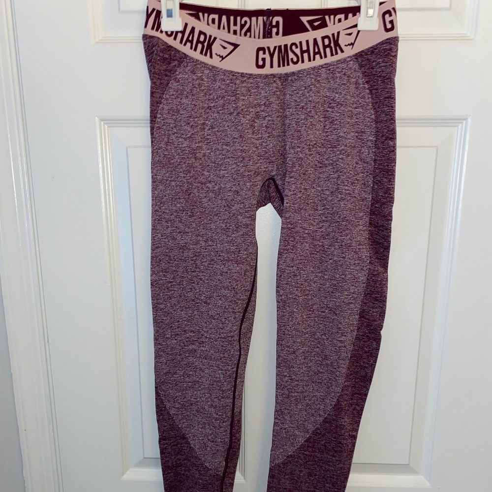 Gymshark Flex Leggings Size L Pink/Burgundy